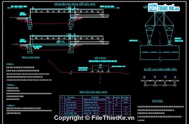 Bản vẽ,Bản vẽ cầu dầm,Bản vẽ dầm T